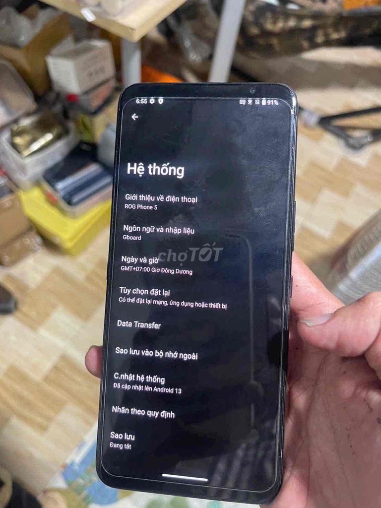 Asus ROG Phone 5 12GB/128GB Đen. Mua bán Điện thoại tại Quận Bình Thuỷ Cần Thơ được đăng bởi Linh hình 1