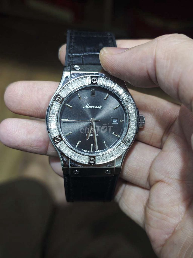 thanh lý Đồng hồ Mmassetti Nam Máy cơ Đen 40mm. Mua bán Đồng hồ tại Thành phố Dĩ An Bình Dương được đăng bởi DĨ AN LUXURY WATCH hình 1