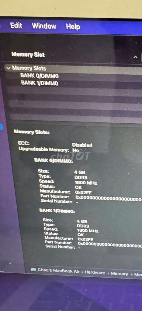 Apple Macbook Air 2017 i5 8GB/250GB SSD. Mua bán Laptop tại Quận Gò Vấp Tp Hồ Chí Minh được đăng bởi Dung hình 1