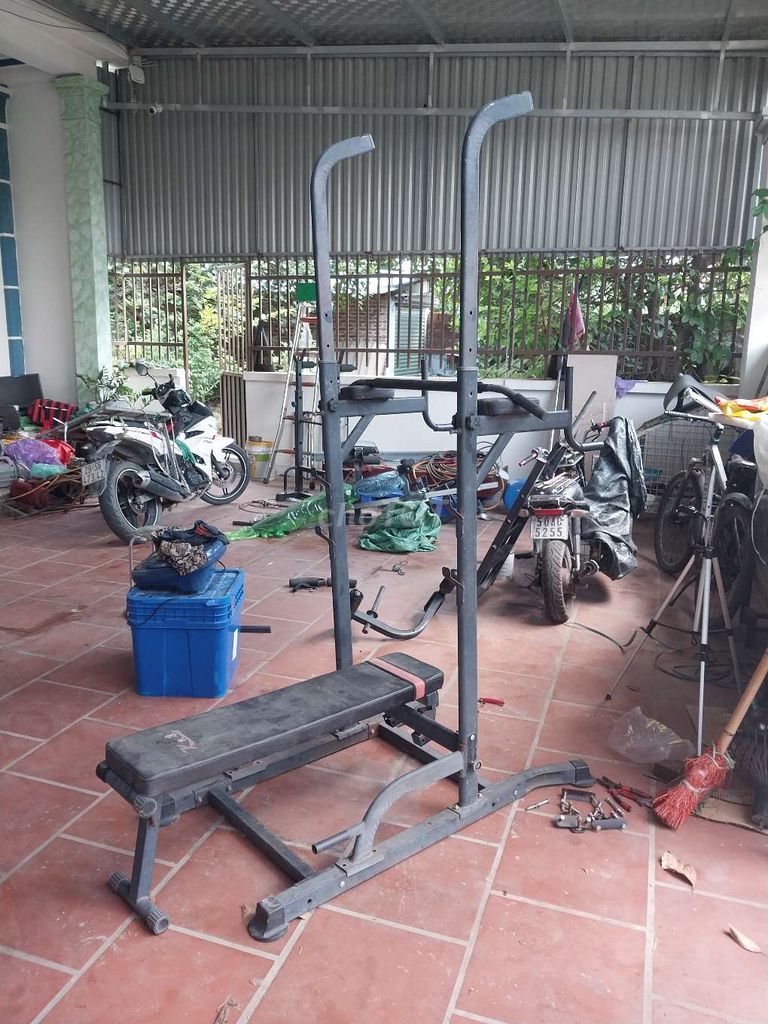 Xà đơn xà kép Kim loại Đen 3 trong 1. Mua bán Đồ thể thao, Dã ngoại tại Huyện Sóc Sơn Hà Nội được đăng bởi thao shiper hình 1
