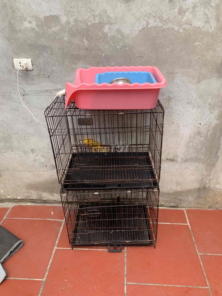 Lồng chó kim loại màu đen. Mua bán Phụ kiện, Thức ăn, Dịch vụ tại Huyện Quốc Oai Hà Nội được đăng bởi Nguyễn Thịnh hình 1