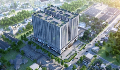 Cho thuê căn hộ Oriental plaza Âu Cơ, Q. Tân Phú gía 11.5tr/tháng