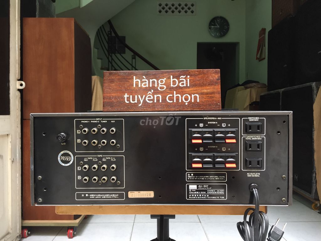 0762027829 - Ampli SANSUI AU-507 chạy 4 sò sắt mới 95% zin 100%