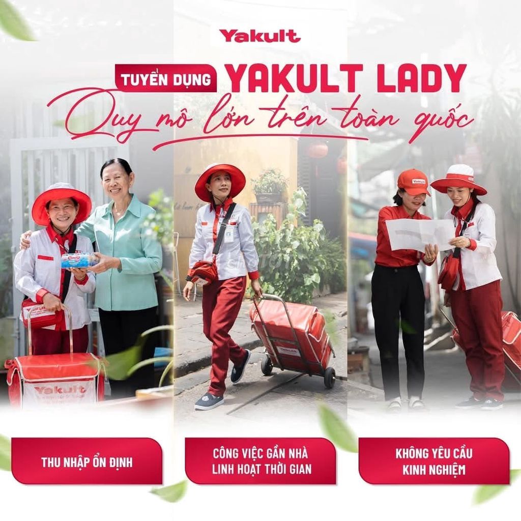 TUYỂN DỤNG NỮ BÁN SỮA YAKULT LÀM CẬN TẾT 🎉