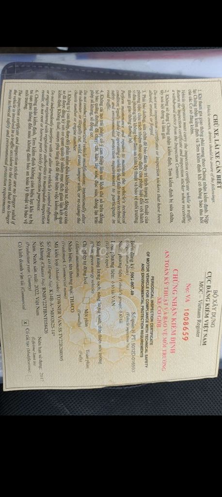 THACO Van. Mua bán Xe tải, xe ben tại Quận 8 Tp Hồ Chí Minh được đăng bởi Nguyễn hoàng kim hình 5