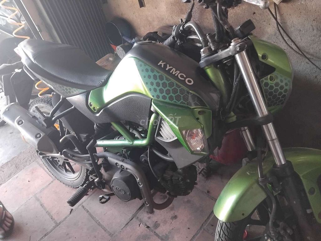 Мопед с ручным сцеплением Kymco K-Pipe 50, зеленый