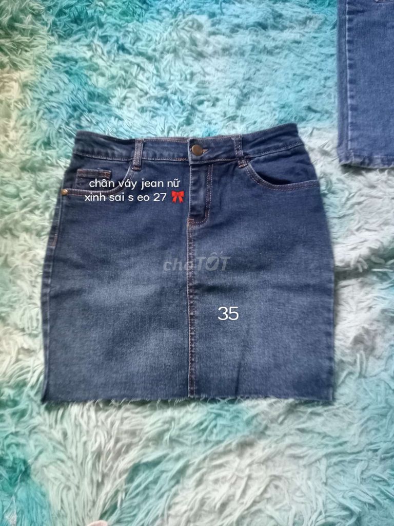 Chân váy jean nữ size S. Mua bán Quần áo tại Huyện Vĩnh Cửu Đồng Nai được đăng bởi Võ Thị Khánh Ngân hình 1