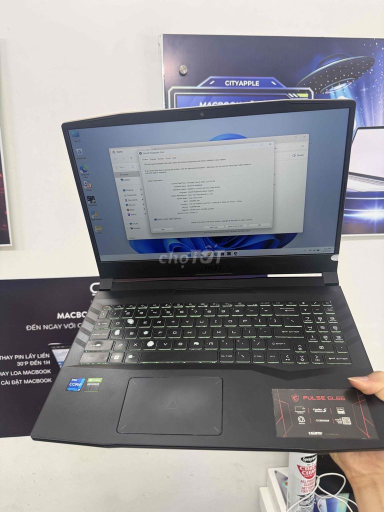 GIÁ HỦY DIỆT: MSI PULSE GL66 I7-11800H/16G/256G/RT. Mua bán Laptop tại Quận Đống Đa Hà Nội được đăng bởi CITYAPPLE hình 1