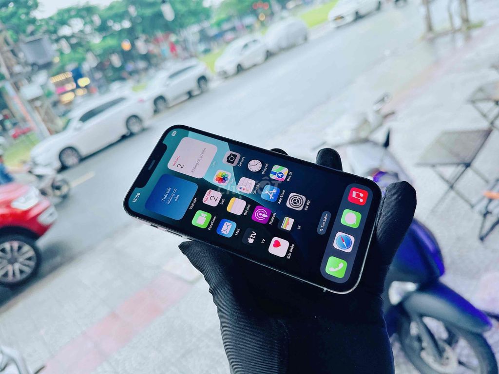 iPhone 12 Pro 128G Trắng quốc tế Mỹ pin new 100%. Mua bán Điện thoại tại Quận Hải Châu Đà Nẵng được đăng bởi TUẤN LUXURY MOBILE ĐÀ NẴNG hình 1