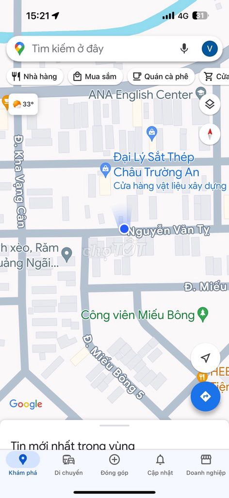 Bán 3 lô đất liền kề đường Nguyễn Văn Tỵ Hoà Châu, Hoà Vang giá rẻ