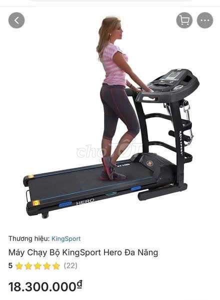 Máy chạy bộ King sport mua đợt dịch còn mới 95%