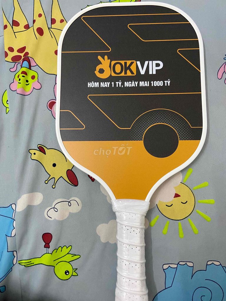 Vợt pickleball OKVIP Carbon Đen cam. Mua bán Đồ thể thao, Dã ngoại tại Huyện Ea Kar Đắk Lắk được đăng bởi đức vũ hình 1