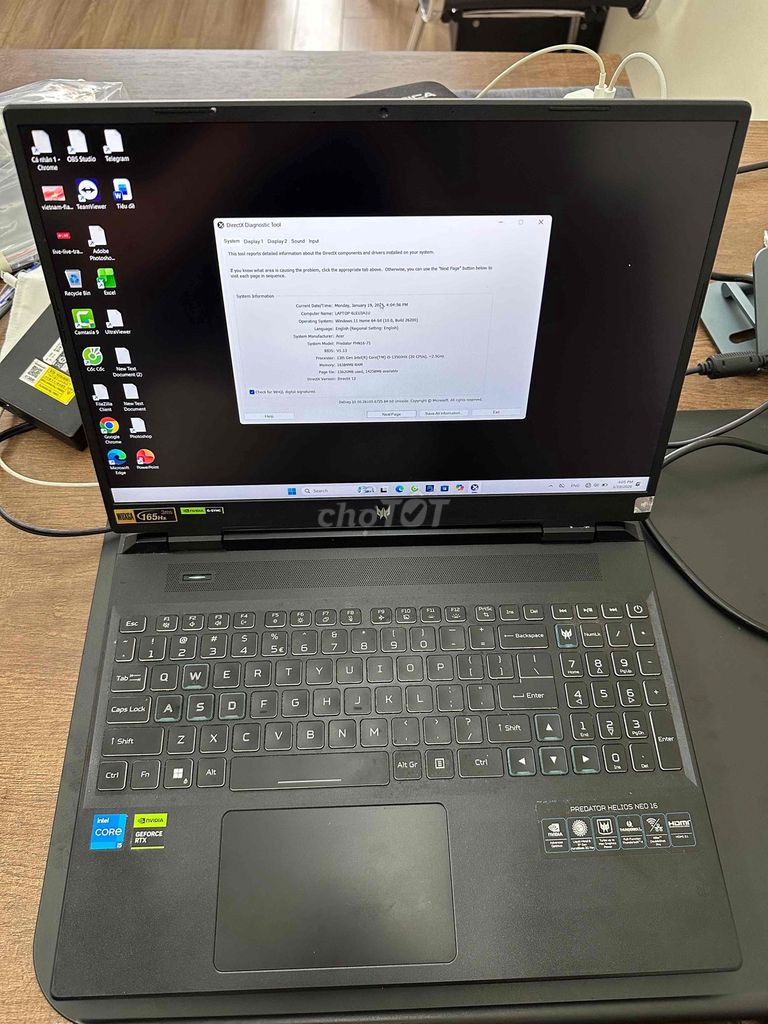 Acer Predator Helios Neo 16 i5-13500HX 16GB/512GB. Mua bán Laptop tại Quận Ba Đình Hà Nội được đăng bởi Ngô Ngọc Nam hình 1