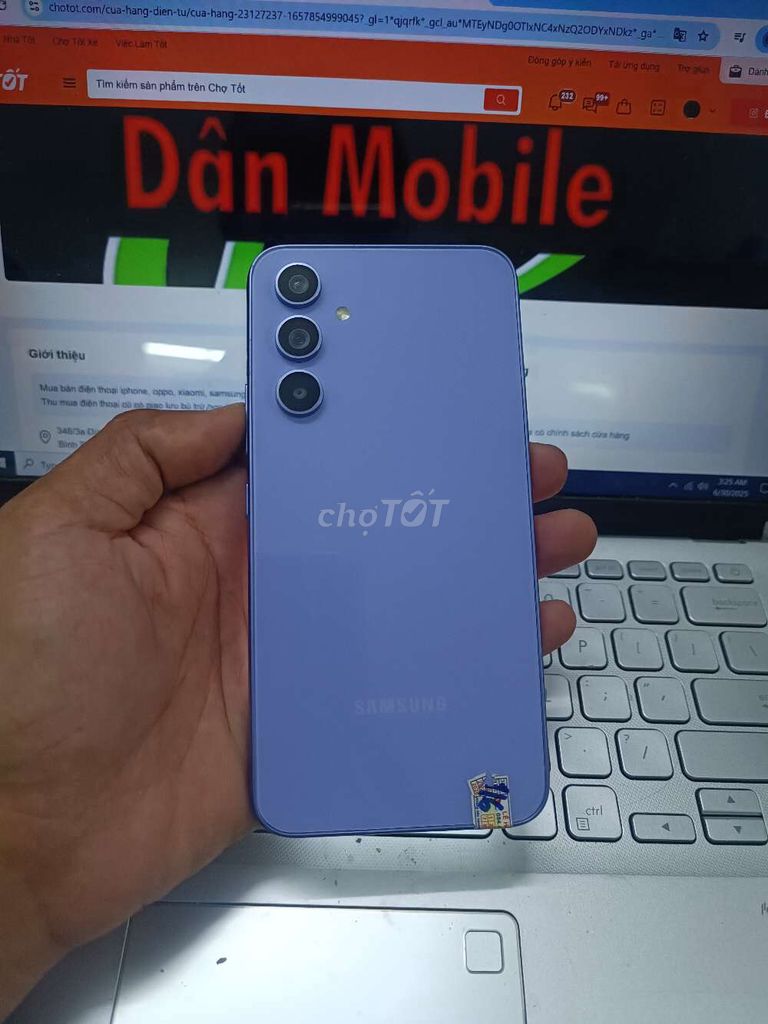 SAMSUNG A54 8GB.128GB PIN 5000 EXYNOS 1380 ZIN ĐẸP. Mua bán Điện thoại tại Quận Bình Thạnh Tp Hồ Chí Minh được đăng bởi Dân Mobile hình 1