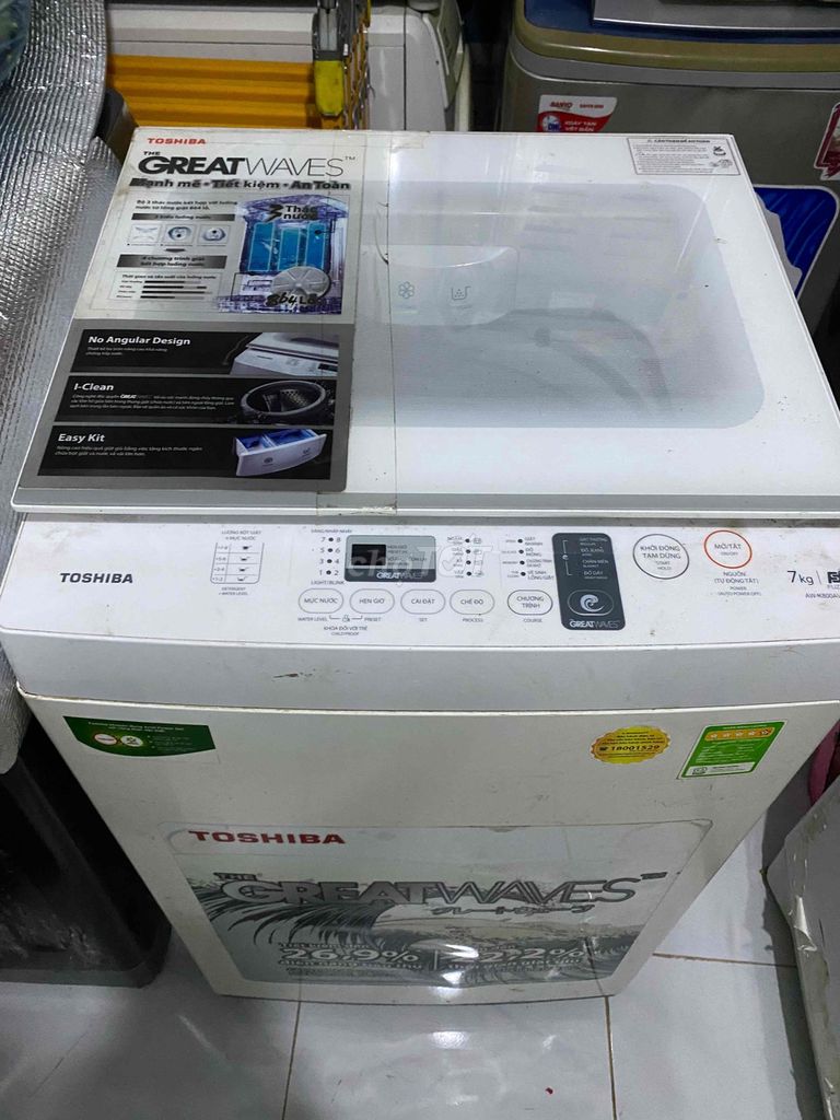 Bán Toshiba 7kg đời mới giặt êm ru