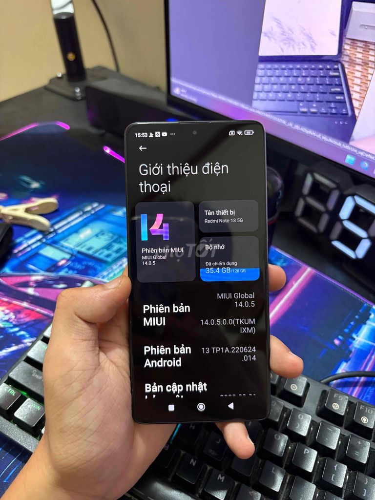 Xiaomi Redmi Note 13 5G 128GB Đen. Mua bán Điện thoại tại Huyện Hoa Lư Ninh Bình được đăng bởi Chinh Trinh Duc hình 1