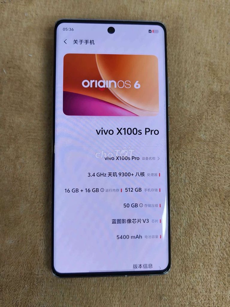 Vivo X100S Pro 16GB/512GB Trắng. Mua bán Điện thoại tại Thành phố Cà Mau Cà Mau được đăng bởi Phuc Nguyen hình 1