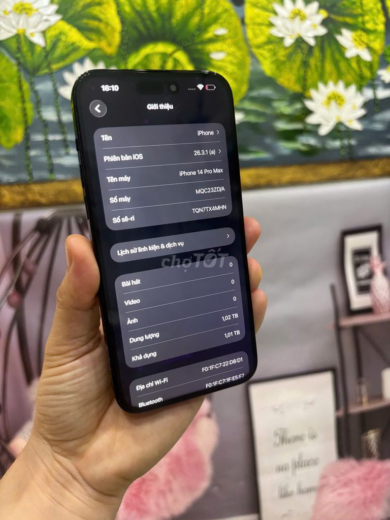 Apple iPhone 14 Pro Max 1TB Đen. Mua bán Điện thoại tại Quận Bắc Từ Liêm Hà Nội được đăng bởi Cửa hàng Bính Táo hình 1