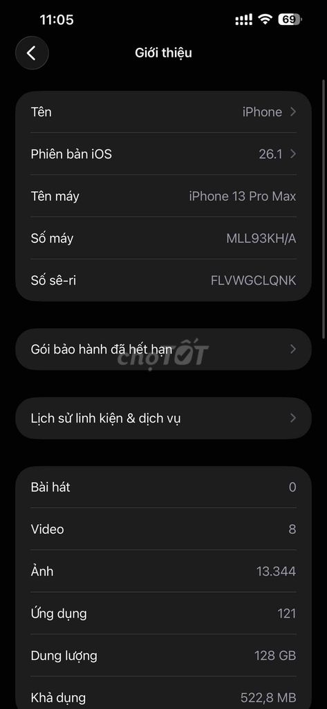 iphone 13prm 128Gb cá nhân sử dụng. Mua bán Điện thoại tại Quận Long Biên Hà Nội được đăng bởi Toni Đặng hình 1