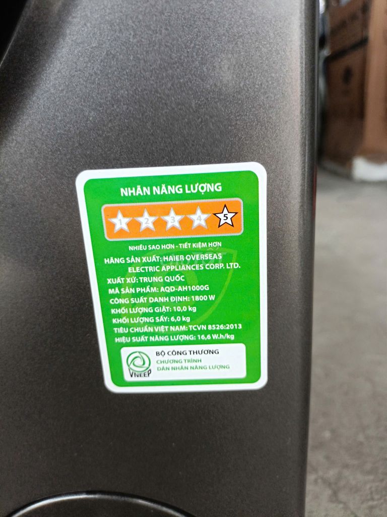 Máy giặt sấy Aqua Inverter giặt 10 kg-sấy 6 kg,NEW. Mua bán Máy giặt tại Quận 12 Tp Hồ Chí Minh được đăng bởi KHO ĐIỆN MÁY  hình 4
