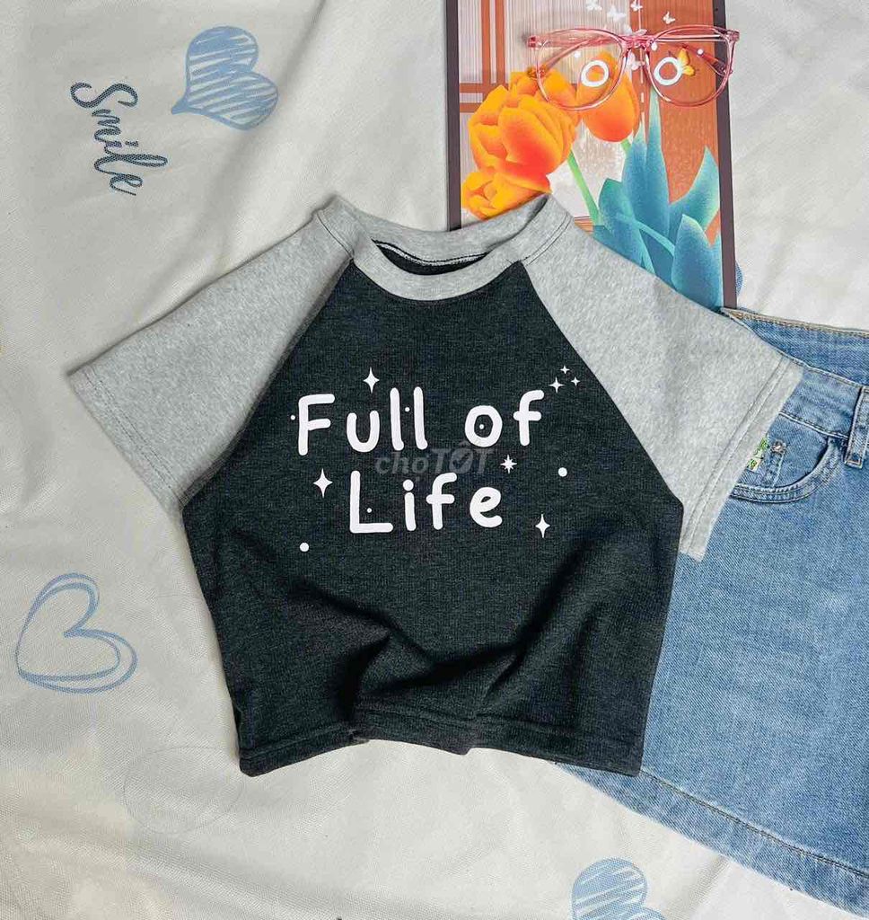 Áo thun crop top Nữ Vải thun. Mua bán Quần áo tại Quận Gò Vấp Tp Hồ Chí Minh được đăng bởi Gem hình 1