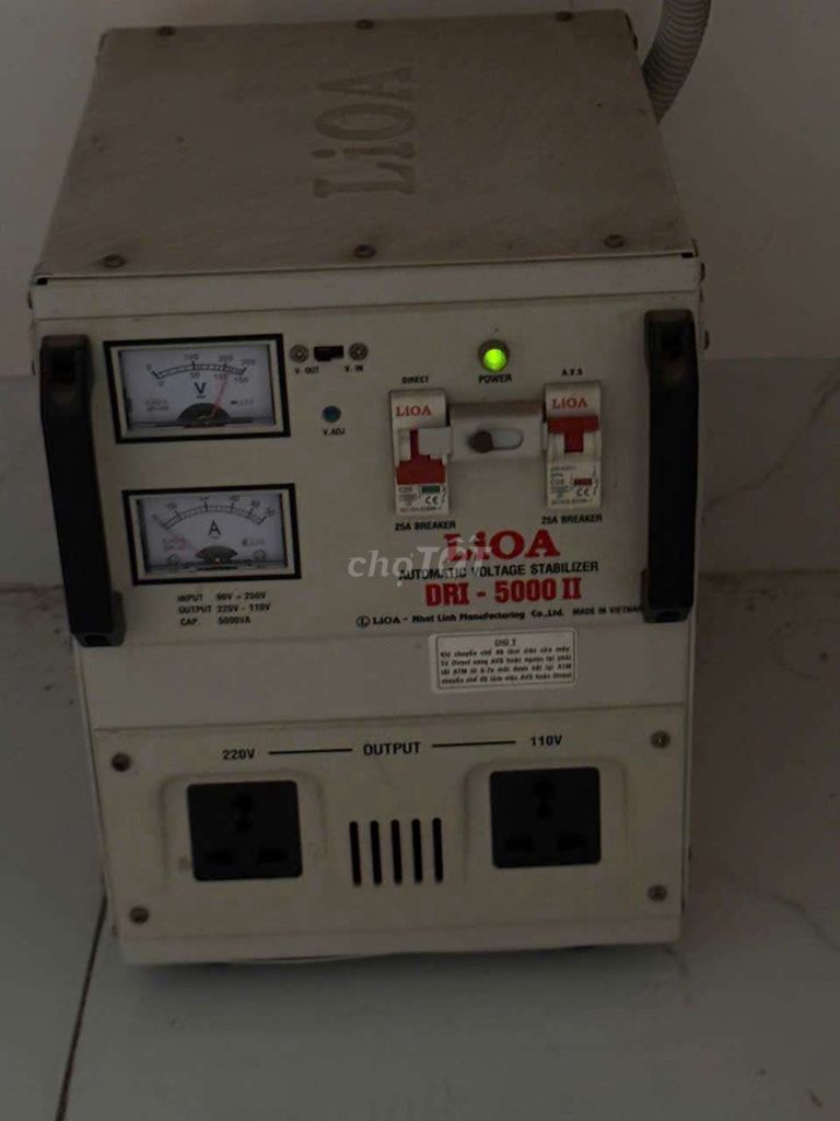 Ổn áp Lioa DRI-5000 II 5000VA Trắng. Mua bán Nội thất, đồ gia dụng khác tại Huyện Long Thành Đồng Nai được đăng bởi Nguyen xuan duc hình 1