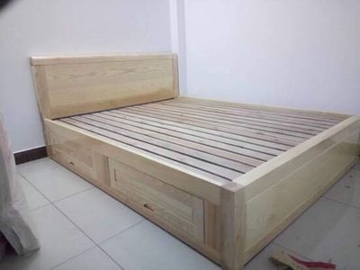 Giường ngủ ngăn kéo gỗ sồi thông minh giá rẻ