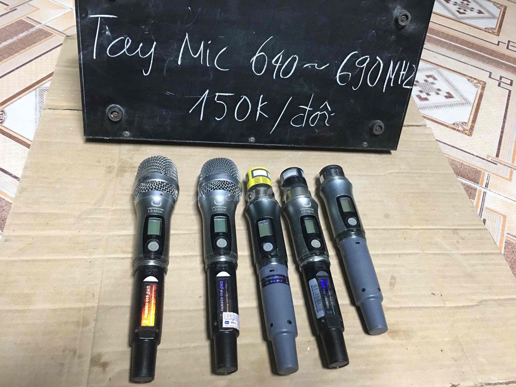 Micro không dây tần số 640-690MHz màu Xám. Mua bán Tivi, Âm thanh tại Thị xã Duy Tiên Hà Nam được đăng bởi hinh dieu linh hình 1