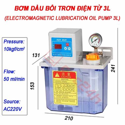 BƠM DẦU BÔI TRƠN ĐIỆN TỪ – 220V – CHO MÁY CNC. Mua bán Đồ chuyên dụng, Giống nuôi trồng tại Quận Bình Tân Tp Hồ Chí Minh được đăng bởi CNCVIET