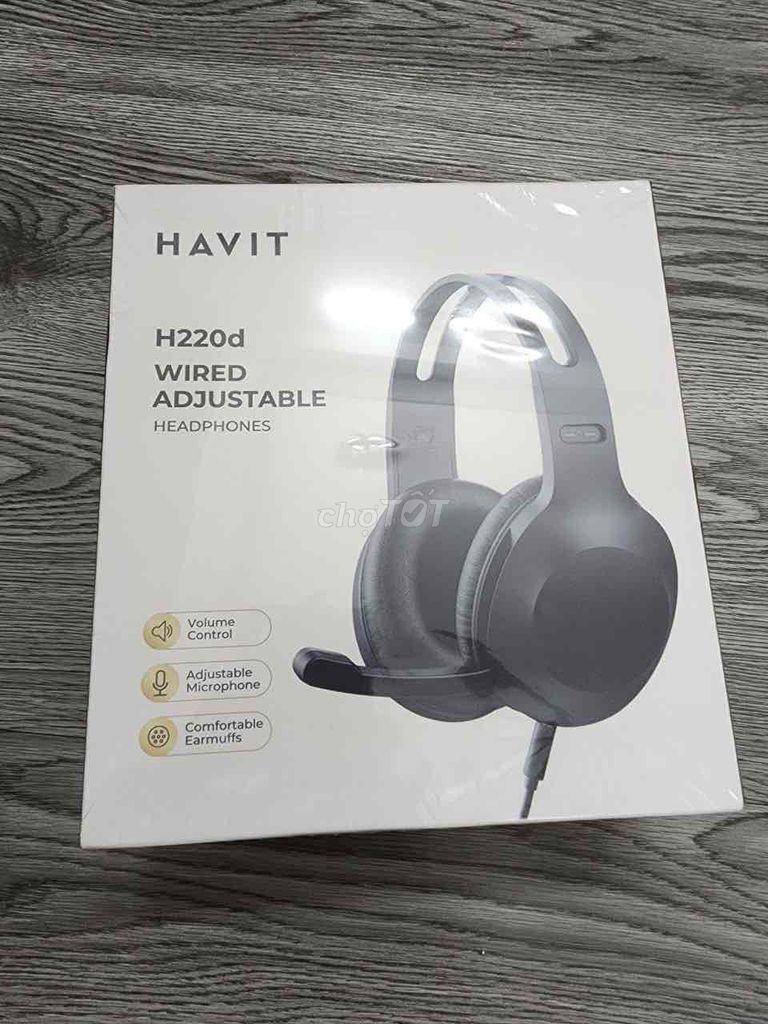 Tai nghe có dây Havit H220d Đen. Mua bán Tivi, Âm thanh tại Quận Bình Thạnh Tp Hồ Chí Minh được đăng bởi Ngọc Thuận hình 1