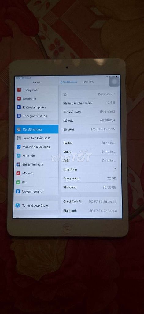 Apple iPad mini 2 32GB Bạc. Mua bán Máy tính bảng tại Huyện Mỹ Tú Sóc Trăng được đăng bởi Anh hình 1