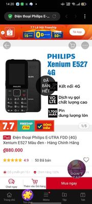 điện thoại philips 4G. Mua bán Điện thoại tại Thành phố Thủ Đức Tp Hồ Chí Minh được đăng bởi Phúc Em