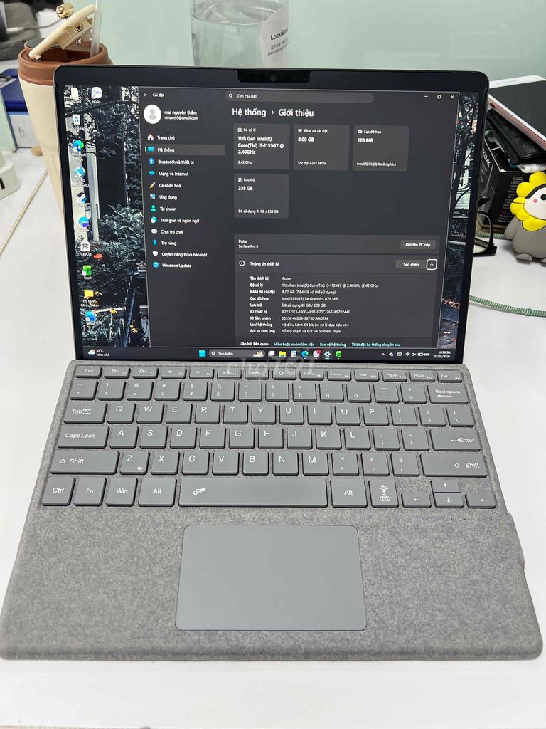 Microsoft Surface Pro 8 i5 8GB/256GB. Mua bán Laptop tại Thành phố Thủ Đức Tp Hồ Chí Minh được đăng bởi Vinfast hình 1