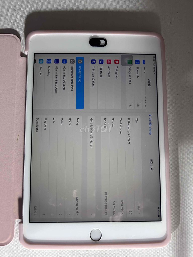 Apple iPad mini 4 128GB Trắng. Mua bán Máy tính bảng tại Huyện Nam Đàn Nghệ An được đăng bởi T Ngọc hình 1