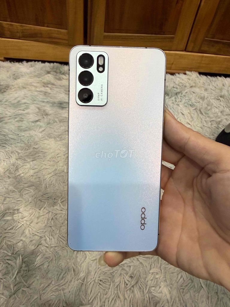 Oppo Reno 6 5G 128GB Bạc. Mua bán Điện thoại tại Quận Ninh Kiều Cần Thơ được đăng bởi Điện Thoại Cỏ Cần Thơ  hình 1