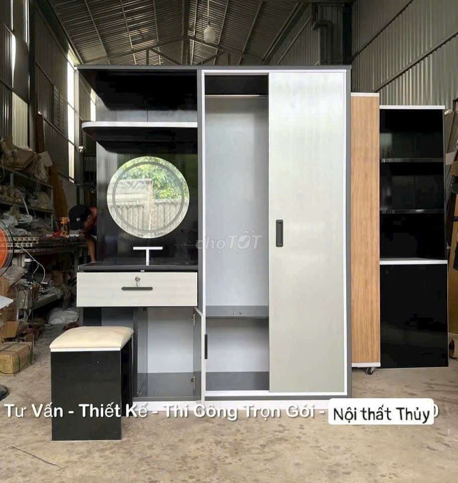 Tủ quần áo Nhựa Đài Loan liền bàn trang điểm . Mua bán Tủ, kệ gia đình tại Quận 3 Tp Hồ Chí Minh được đăng bởi Phương thủy hình 1