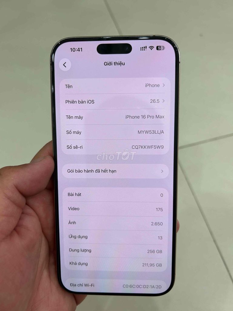 iPhone 16 Pro Max 256GB có giao lưu máy khác. Mua bán Điện thoại tại Quận Nam Từ Liêm Hà Nội được đăng bởi Dương Đỗ hình 1