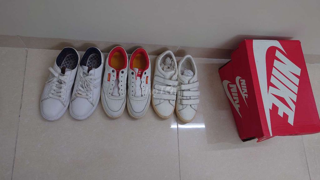 3 đôi Giày da nam Trắng cỡ 41 cũ. Mua bán Giày dép tại Quận Ngũ Hành Sơn Đà Nẵng được đăng bởi HIMMODE hình 1