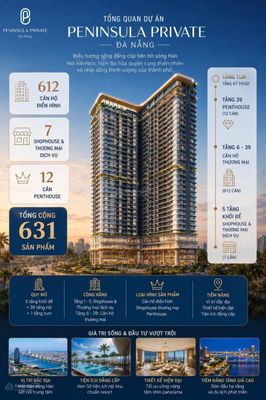 Siêu phẩm Peninsula Private - Gà đẻ trứng vàng ngay DaNang Downtown