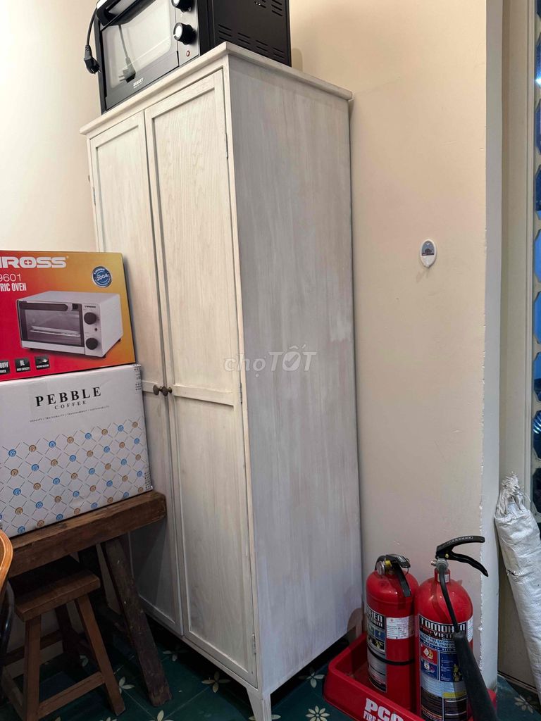 Tủ quần áo gỗ trắng 160x67x45. Mua bán Tủ, kệ gia đình tại Quận 1 Tp Hồ Chí Minh được đăng bởi Minh hình 1
