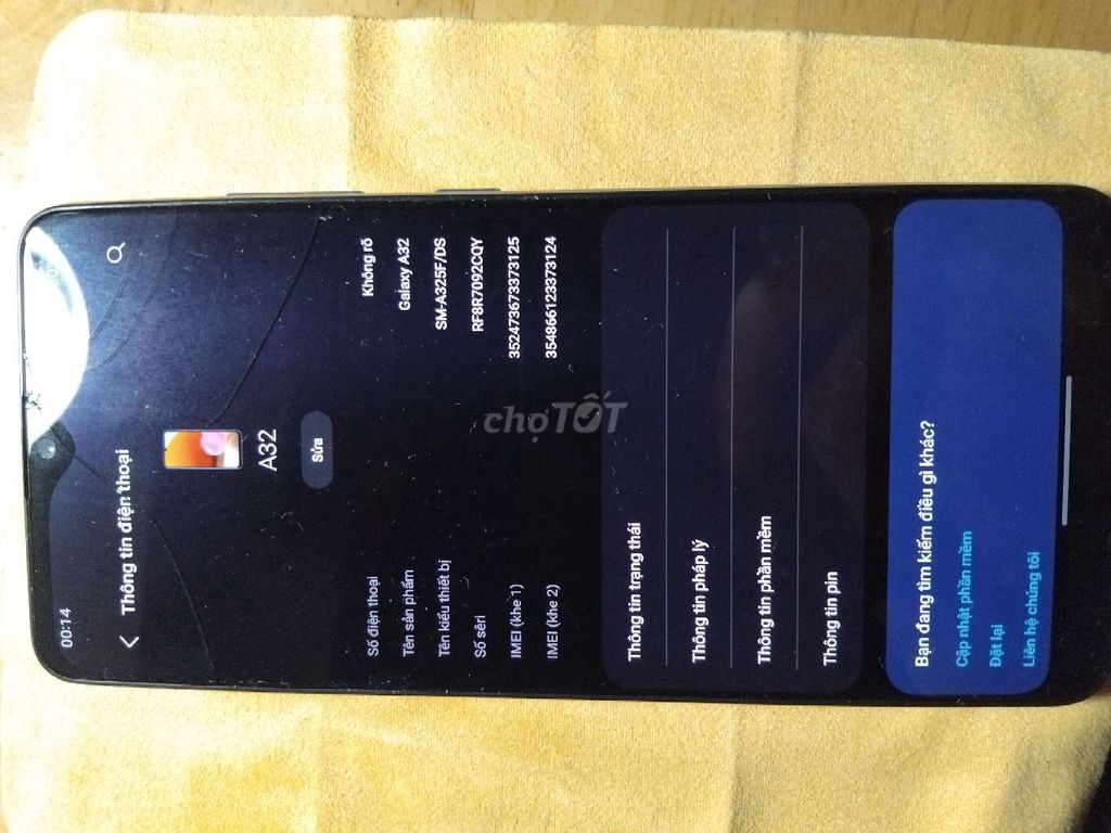 Samsung Galaxy A32 Xanh 120GB Màn vỡ . Mua bán Điện thoại tại Thành phố Buôn Ma Thuột Đắk Lắk được đăng bởi NGUYỄN TRƯỜNG AN hình 1