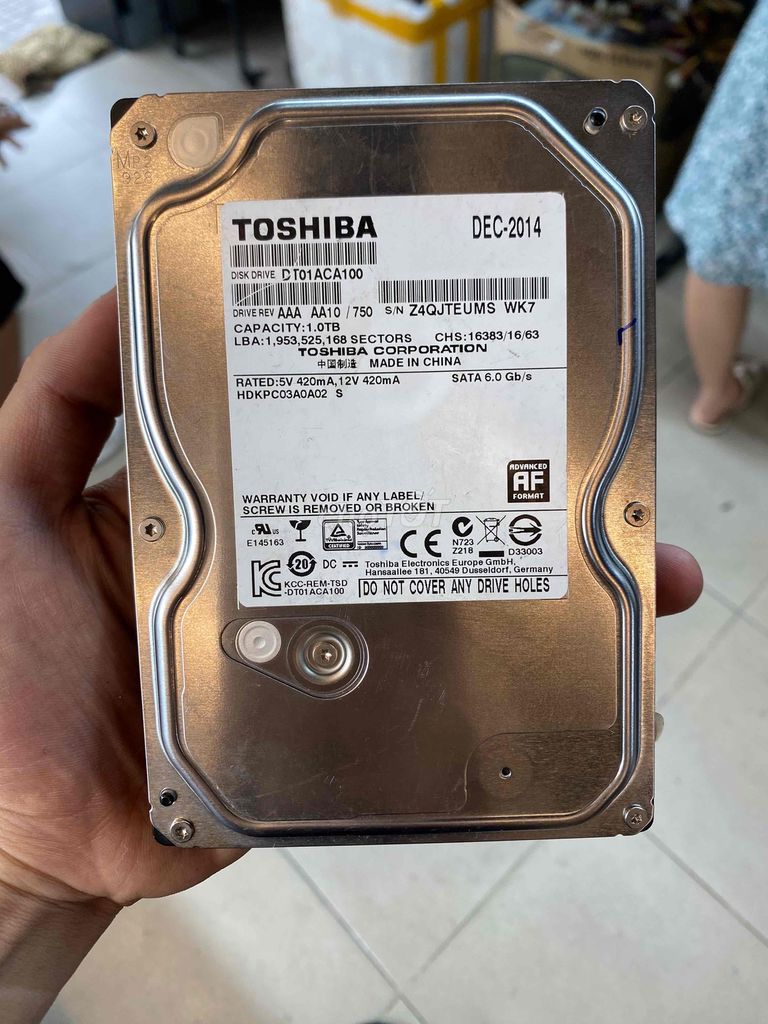 Ổ cứng 1TB tháo máy xài ít