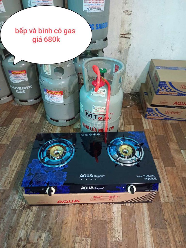 Bếp và bình gas... giá trọn bộ 680k