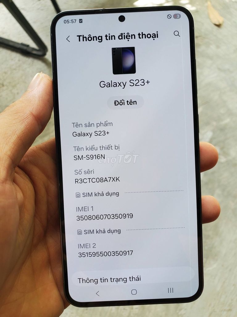Samsung Galaxy S23+ 512GB Đen Hàn Quốc. Mua bán Điện thoại tại Quận 1 Tp Hồ Chí Minh được đăng bởi Hội Đồ Điện Tử hình 1