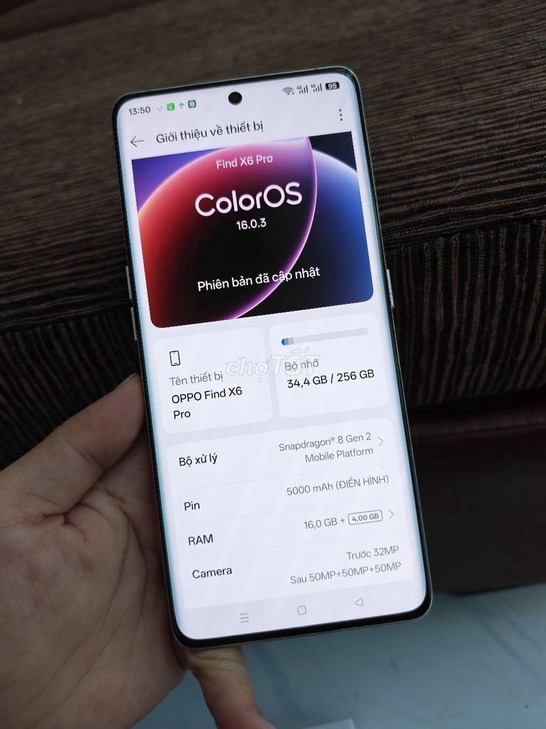 OPPO Find X6 Pro 16/256GB  Pin 90. Mua bán Điện thoại tại Quận Gò Vấp Tp Hồ Chí Minh được đăng bởi Vân hình 1