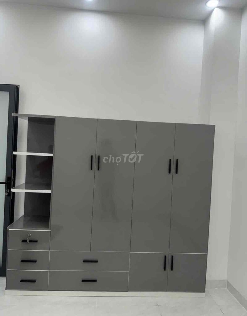 Tủ quần áo Đài Loan Nhựa 2 lớp Xám 2m05. Mua bán Tủ, kệ gia đình tại Quận Bình Thạnh Tp Hồ Chí Minh được đăng bởi Hong Le hình 1