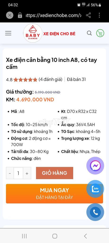 Xe cân bằng. Mua bán Xe điện tại Quận Gò Vấp Tp Hồ Chí Minh được đăng bởi dương hình 6