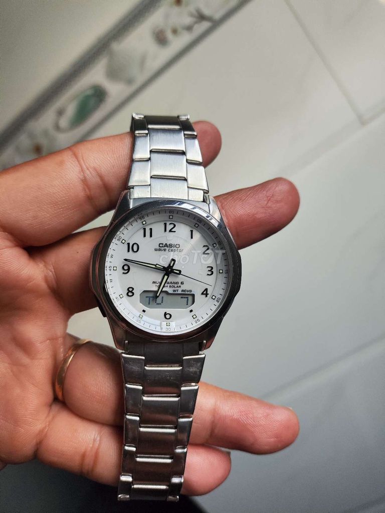 Đồng hồ Casio Wave Ceptor Nam 42mm. Mua bán Đồng hồ tại Thành phố Phan Rang-Tháp Chàm Ninh Thuận được đăng bởi Trung Đồng Hồ Si Nhật  hình 1