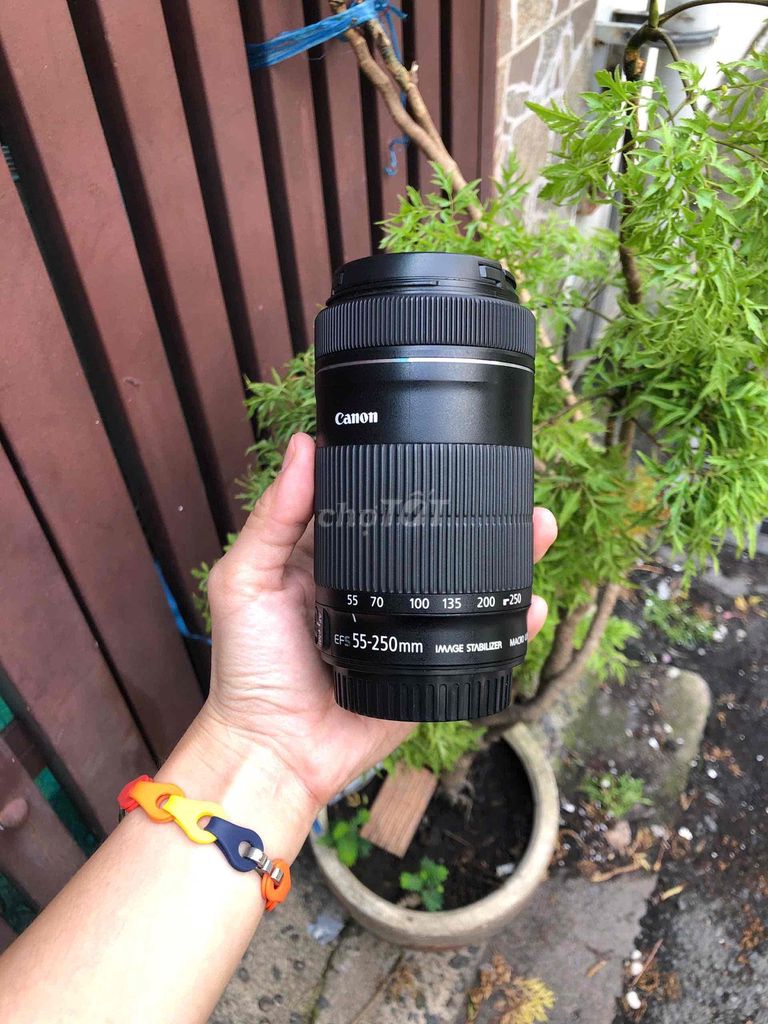 Ống kính Canon EF-S 55-250mm f/4-5.6 IS STM Đen. Mua bán Máy ảnh, Máy quay tại Quận Phú Nhuận Tp Hồ Chí Minh được đăng bởi Lam Vy  hình 1