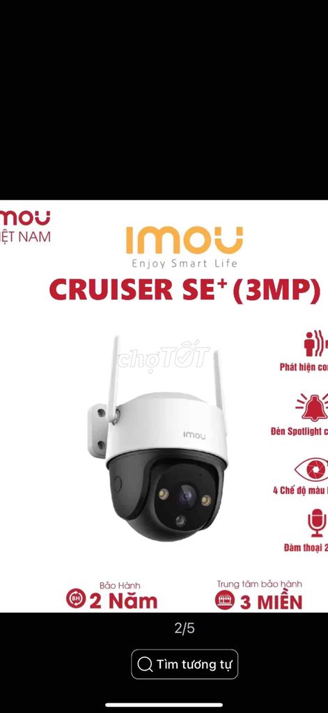 Camera Imou ngoài trời S31 3MP 2K siêu nét 360 độ